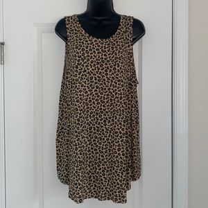 Leopard print luxe tank top from old navy size XL